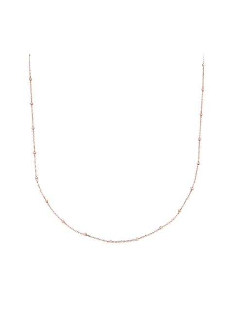 MONICA VINADER fine-chain 18kt rose gold vermeil necklace