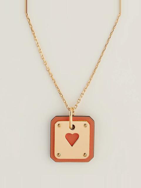 Hermès As de Coeur pendant, small model