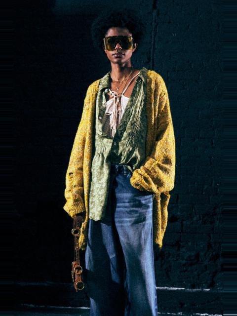 R13 DISTRESSED OVERSIZED CARDIGAN