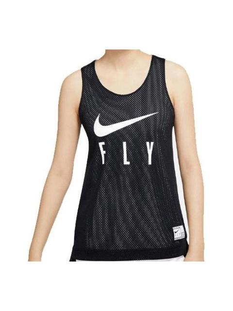 Nike (WMNS) Nike Swoosh Fly Reversible Basketball Jersey 'Black White' CK6608-010