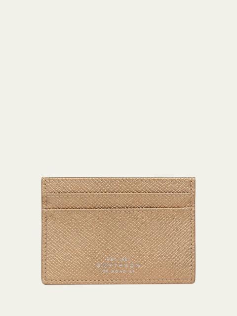 Smythson Panama Bronze Flat Card Holder