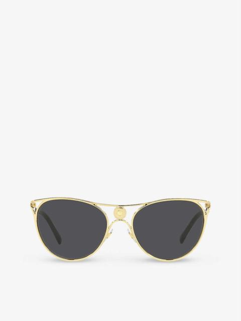 VE2237 cat-eye metal sunglasses