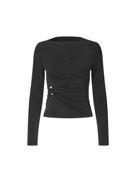 STINE GOYA Boatneck Draped Top