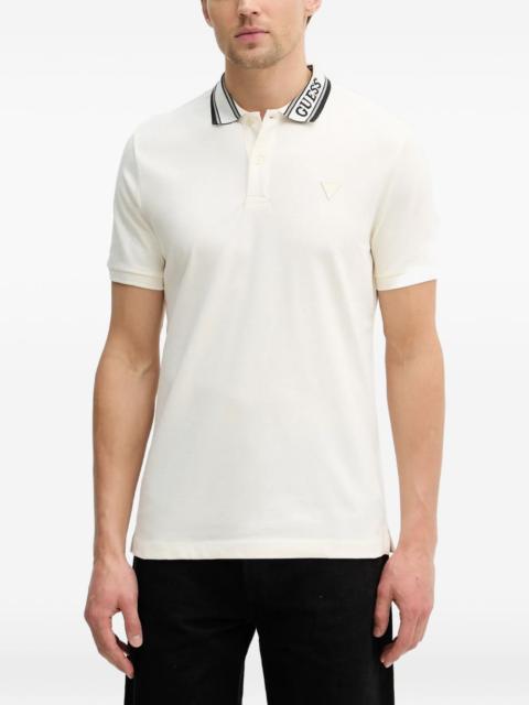 GUESS USA logo-collar polo shirt
