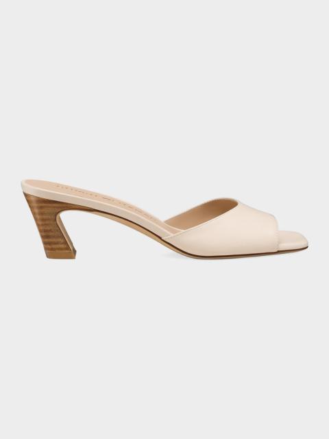 Stuart Weitzman 50mm Stassi Leather Mules