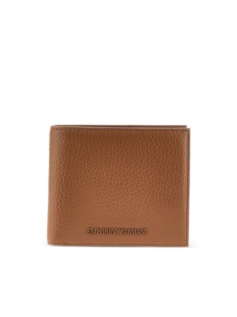 EMPORIO ARMANI textured-leather wallet