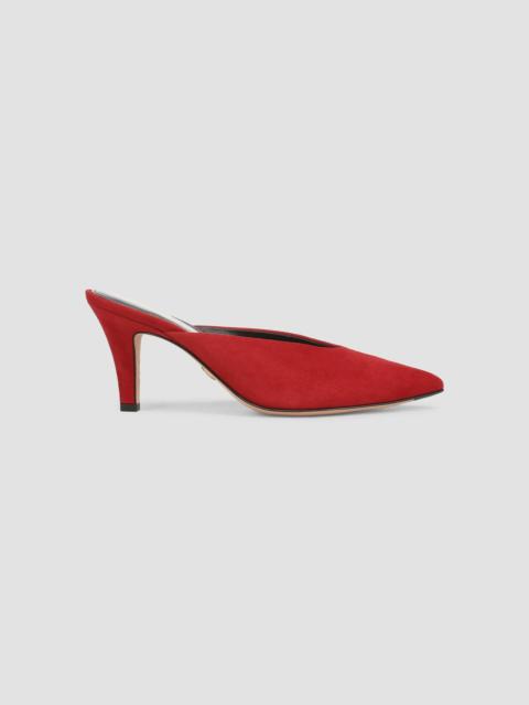 VERONICA BEARD Women's Rochelle 75MM Suede Mules - Crimson Red