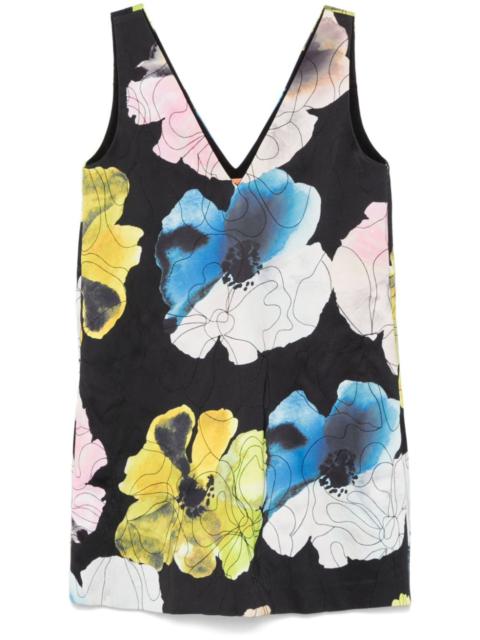 STINE GOYA Watercolor Bloom mini dress