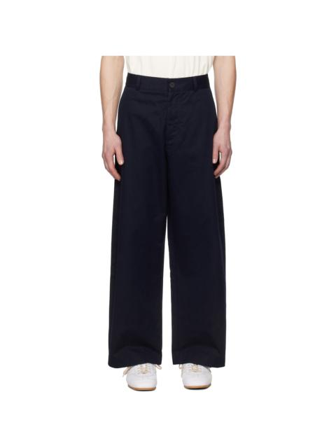 Studio Nicholson Navy Bosworth Trousers