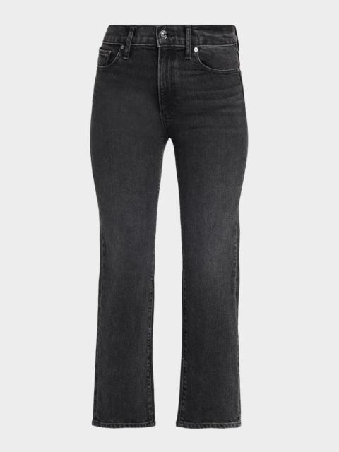 PAIGE Reece High-Rise Crop Bootcut Jeans