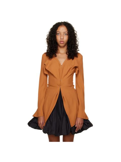 Kiko Kostadinov Orange Geo Shirt