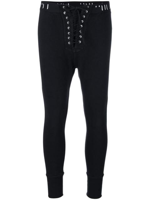 Unravel lace-up skinny sweatpants