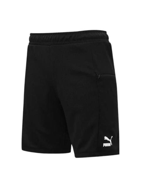 PUMA PUMA Logo Essential Shorts 'Black' 536914-01