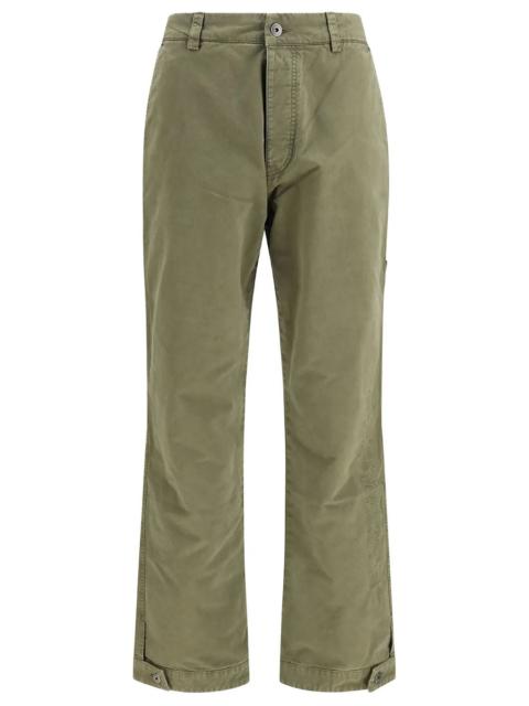 Off-White Straight-leg cotton racing staff trousers