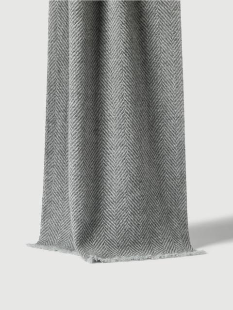 Brunello Cucinelli Cashmere chevron scarf