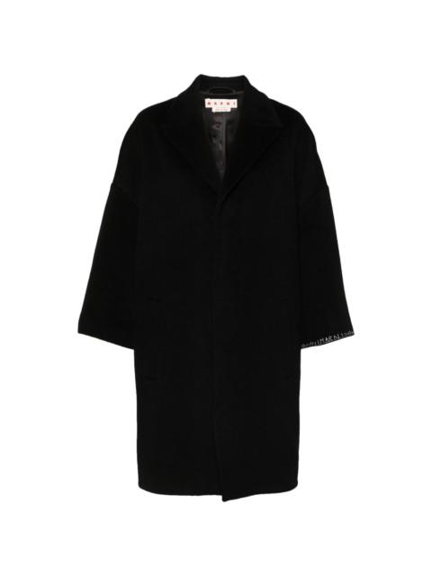 コート MARNI Woman Coat Black JKMA0285A0UTWA05 00N99 Marni STYLISH BLACK WOOL BLEND COAT | miinto | REVERSIBLE