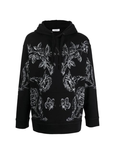 Valentino floral print hoodie