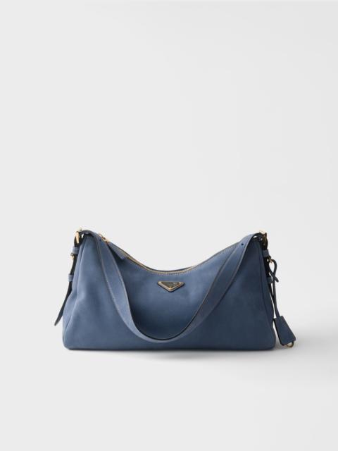 Prada Prada Aimée large nubuck leather shoulder bag