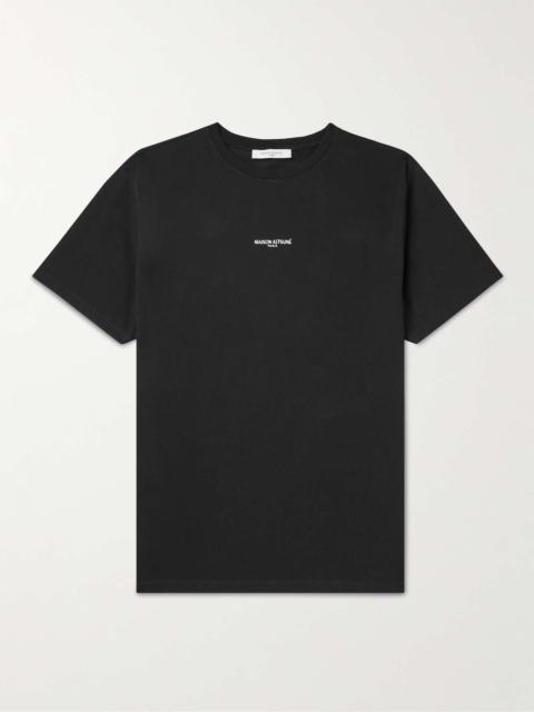 Maison Kitsuné Logo-Embroidered Cotton-Jersey T-Shirt