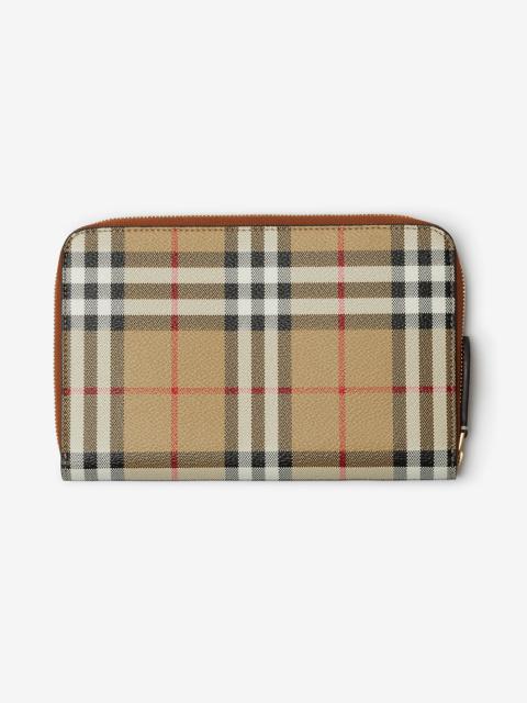 Burberry Check Travel Wallet
