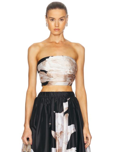 HEMANT & NANDITA Niru Runiruched Bustier Top
