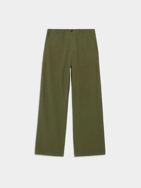 R13 Wide Leg Utility Pant - Olive | R13