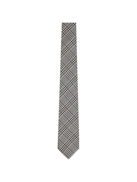TOM FORD Black & White Mouline Prince Of Wales Tie