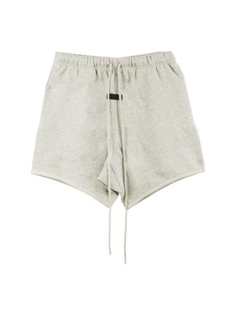 logo-patch drawstring-waist track shorts