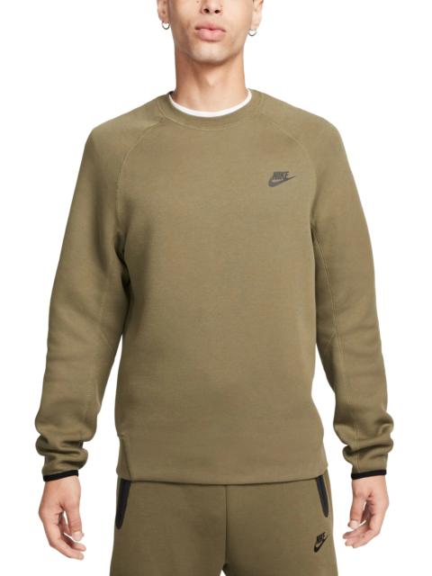 Tech Fleece Crewneck Sweatshirt in Medium Olive/Black