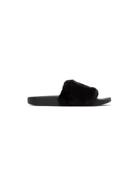 VERSACE JEANS COUTURE Black Shelly Slides