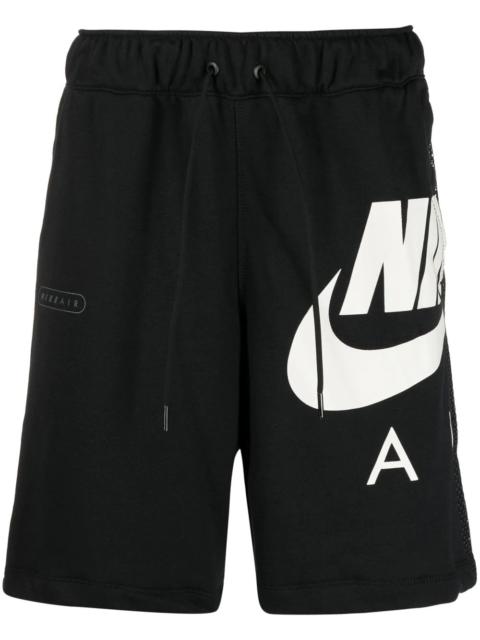 Nike logo-print drawstring shorts