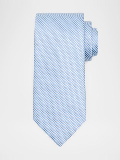 Brioni Men & apos;s Micro-Woven Jacquard Silk Tie