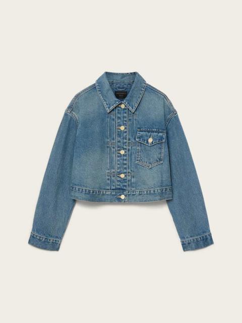 ALLSAINTS BLINK CROPPED DENIM JACKET