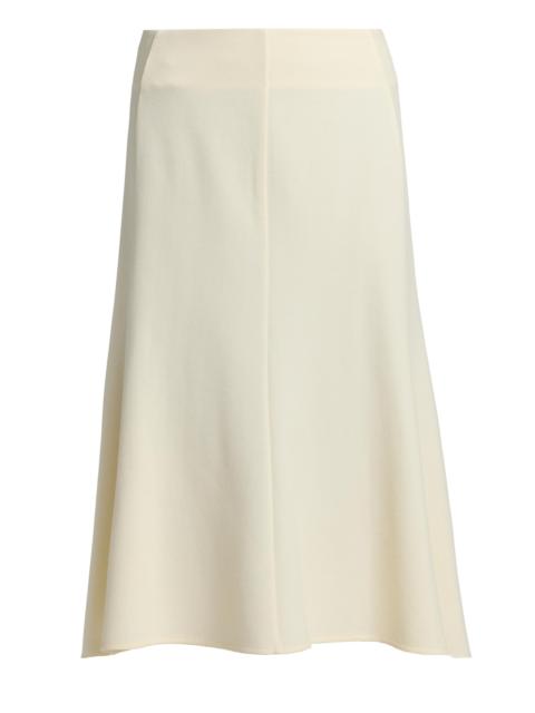 Jil Sander Women's Crepe Textured Midi-Skirt - Chalk