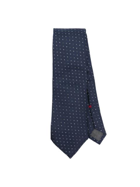 Brunello Cucinelli geometric-jacquard silk tie