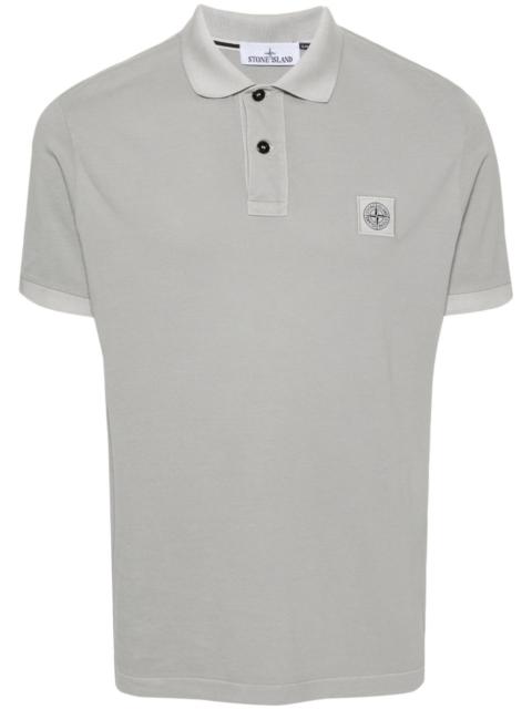 Stone Island Compass-appliqué polo shirt