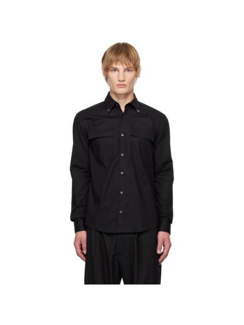 Black Collar Tip Shirt
