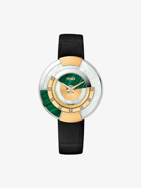 FENDI 38 mm - Watch with diamonds and genuine stones