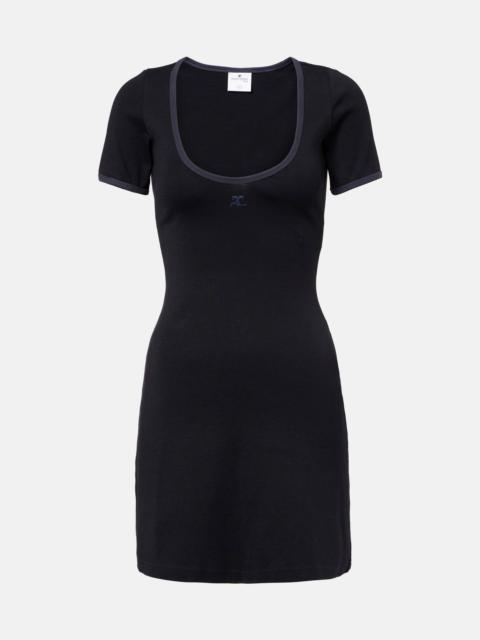 courrèges Holistic Contrast 미니 드레스