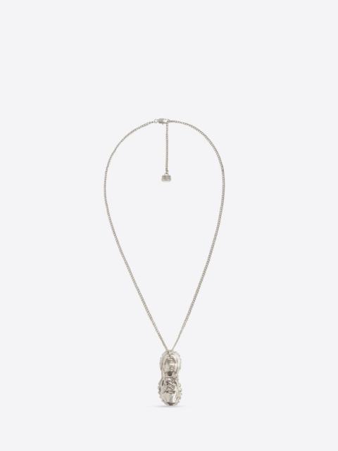 BALENCIAGA Mini Track.2 Necklace in Silver