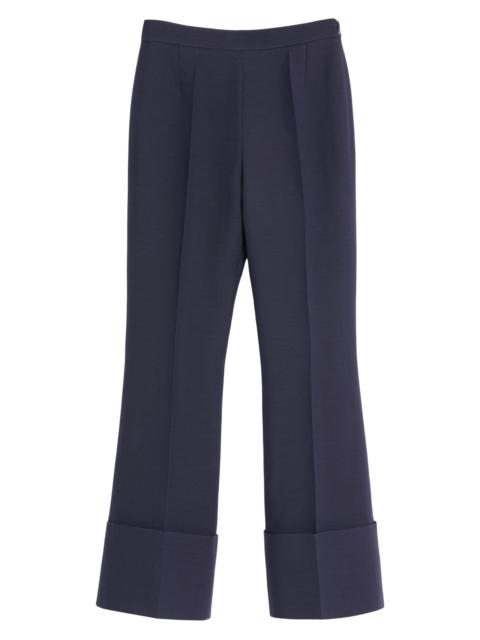 Valentino Women's Crepe Couture Pants - Blue