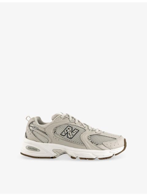 New Balance 530 Leopard-Print Mixed-Material Low-Top Trainers