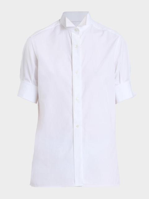 MM6 Maison Margiela Cotton Poplin Short-Sleeve Shirt