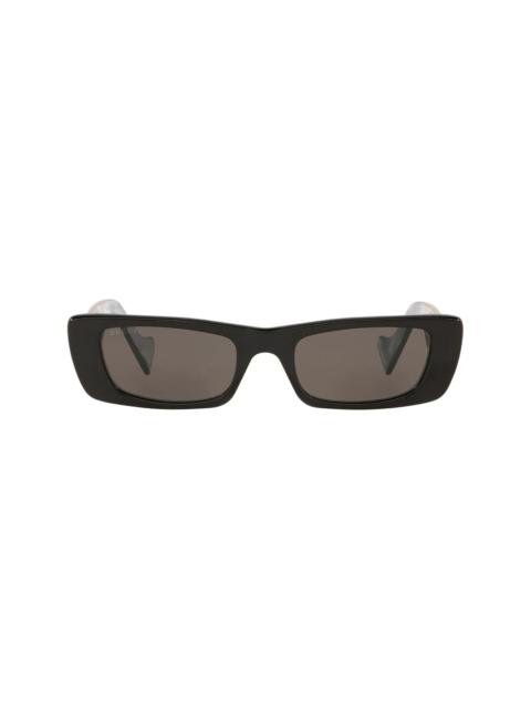logo-plaque rectangular-frame sunglasses