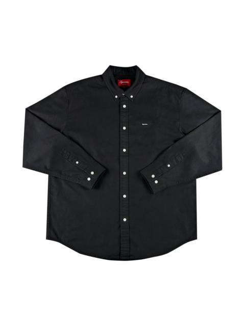 Supreme Supreme Small Box Twill Shirt 'Black' | REVERSIBLE