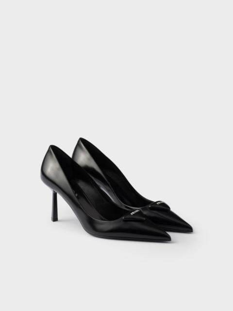 Prada Brushed leather pumps