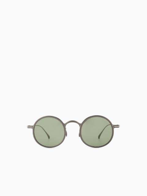 GIORGIO ARMANI MEN’S ROUND SUNGLASSES