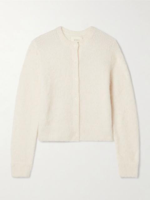 DÔEN Lilette alpaca-blend cardigan Cream