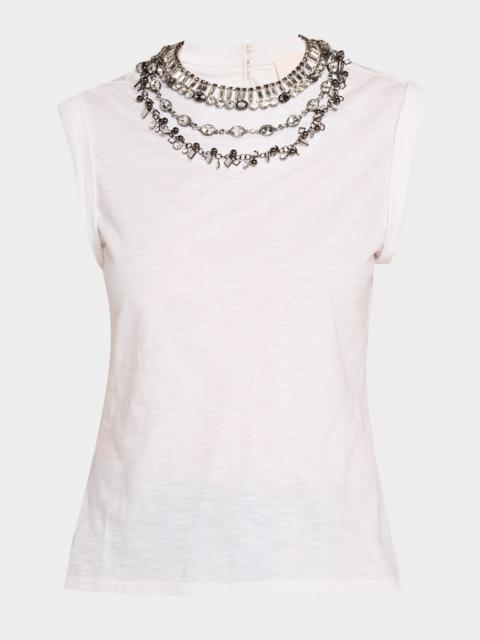 Cinq à Sept Bella Chunky Layered Necklace T-Shirt