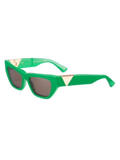 Bottega Veneta Triangle 52MM Cat Eye Sunglasses